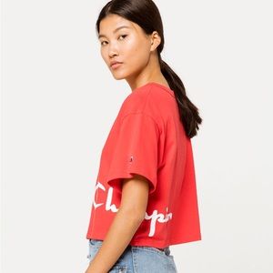 Champion Heritage Scarlet Crop T-Shirt